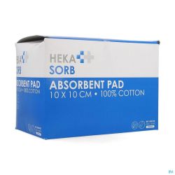 Hekasorb Pansement Absorbant Sterile 10x10cm 50