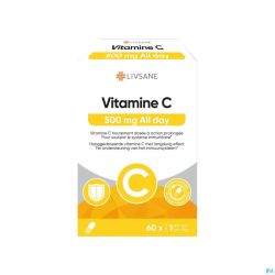 Livsane Vitamine C 500mg All Day Gélules 60