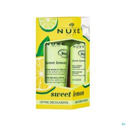 Nuxe Sweet Lemon Duo Stick Lèvres 4g+ Crème pour les Mains 30ml