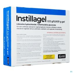 Instillagel 6 Ml 10 Ampoules Seringues