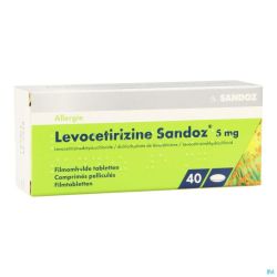 Levocetirizine Sandoz 40 Comprimés 5 Mg