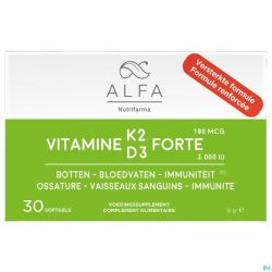 Alfa Vitamine K2 D3 Forte Softcaps 30 
