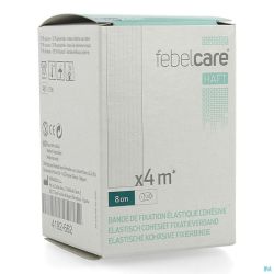 Febelcare Haft Bande de Fixation Elastique Cohésive 8cmx4m