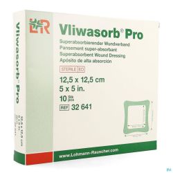 Vliwasorb Pro Pansement 12,5x12,5cm 10 32641