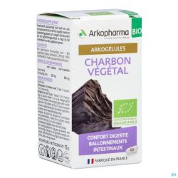 Arkogelules Charbon Vegetal Bio Gélules 45