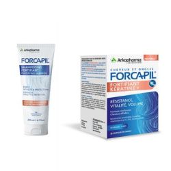Forcapil Kératine Pack Découverte 2x60 Gélules + Shampooing 200ml Gratuit
