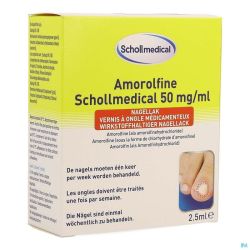 Scholl Amorolfine Vernis à Ongles Médical 50mg/ml 2,5ml