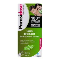 Parasidose Soin Traitant Anti Poux et Lentes 200ml