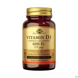 Solgar Vitamin D-3 15mcg/600iu V-caps 60