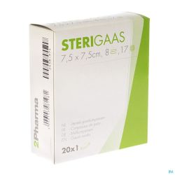 Sterigaas Compr St 7,5x7,5 20 Pièce