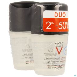 Vichy Homme Déodorant Mineral Duo 2x50ml Roll-on