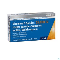 Vitamine D Sandoz 25000iu Gélules Molle 12