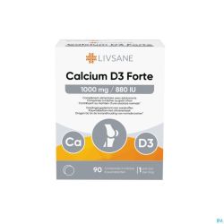 Livsane Calcium D3 Forte 1000/880 Comprimés A Mâcher 90