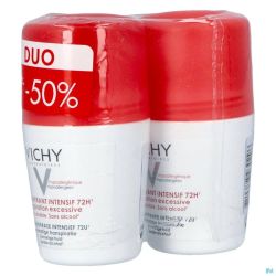 Vichy Déodorant Transpiration excessive Stress Resist Bille Duo 2x50ml