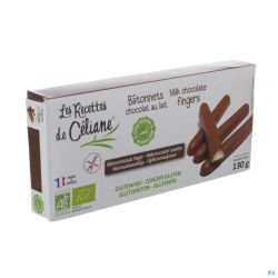 Celiane Batonnet Choco Lait Bio 130g 4589 Revogan