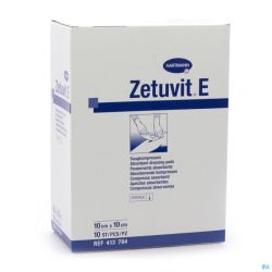 Hartmann Zetuvit-e Stériles 10x10 784/1 10 Pièces