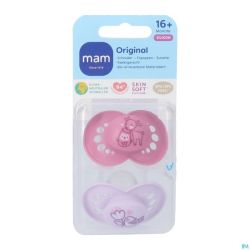 Mam Sucette Original Pure Silicone 16m+ Fille