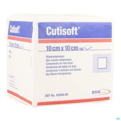 Cutisoft N/st Non Woven 4pl 10,0x 10,0cm 100