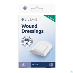 Livsane Sterile Wound Dressings 10cmx15cm 5