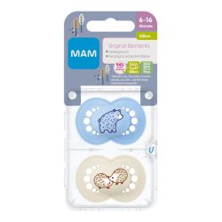 Mam Sucette Elements Silicones 6-16 GarÇon
