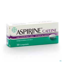 Aspirine Cafeine 30 Comprimés