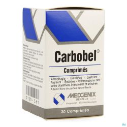 Carbobel Simple 30 Comprimés