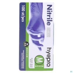 Pharmex Gants Nitril Bleu S/poudre M 100