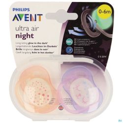 Philips Avent Sucette +0m Air Night Girls