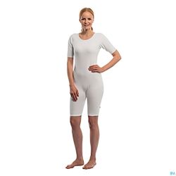 Suprima 4697 Body Manche Courte+zip Jambe Blanc l