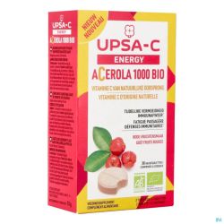 Upsa C Energy Acerola 1000mg 30 Comprimés à Croquer