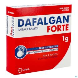Dafalgan Forte 1g Comprimés Effervescents 20