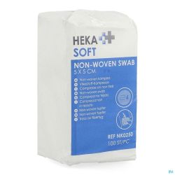 Hekasoft Compresse Non-tis. Vrac 5x5cm 100