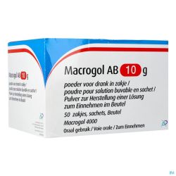 Macrogol Ab 10g Poudre Pour Solution Buvable 50 Sachets