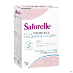 Saforelle Lingettes Flushable 10 Lingettes