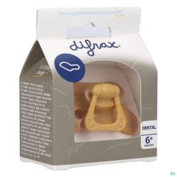 Difrax Sucette Dental 6+ M Uni/pure Jaune/honey