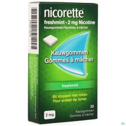 Nicorette Chewing-gum Freshmint 30 Comprimés