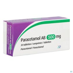 Paracetamol Ab 500mg 30 Comprimés