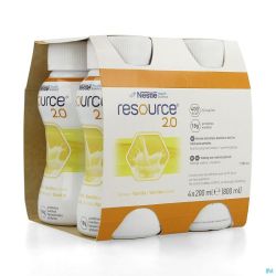 Resource 2.0 Drink Vanille 200 Ml 4 Pièce