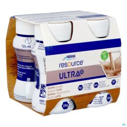 Resource Ultra+ Saveur Cafe 4x125ml Nf
