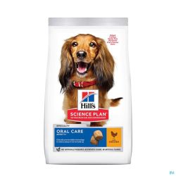 Science Plan Canine Adult Oral Care Med.chick.12kg