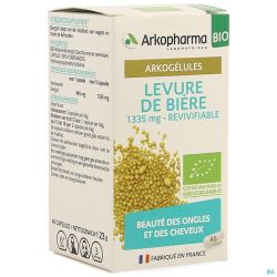 Arkogelules Levure Biere Bio Gélules 45