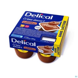 Delical Crème Dessert Hp-hc S/lact.choco 4x125g 