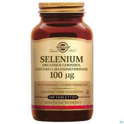 Solgar Selenium Comprimés 100x100mcg