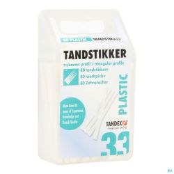Tandex Toothpicks Plastic T5 80 Pièce