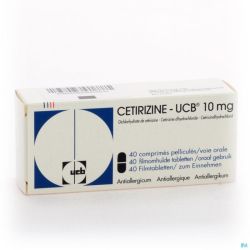 Cetirizine Ucb 40 Comprimés 10 Mg