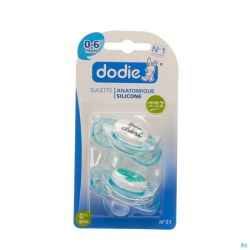 Dodie Sucette Sil Message Jour 0-6 M Duo