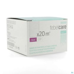 Febelcare Haft Bande de Fixation Elastique Cohésive 6cmx20m