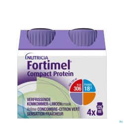 Fortimel Compact Protein Cool Cucum.&lime 4x125ml