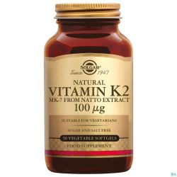 Solgar Vitamin K-2 (mk-7) V-gélules 50x100mcg