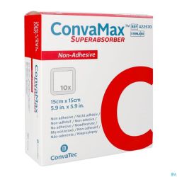 Convamax Superabsorber N/adhesif 15cmx15cm 10
